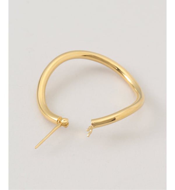 IENA「MARIHA/マリハ Innocent Light フープピアス ウェーブM」|ピアス|