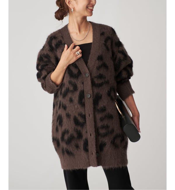 VERMEIL par iena「Mohair Rich Blend カーディガン」|カーディガン|ブラウン