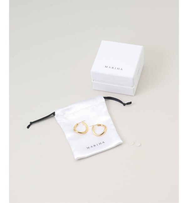 IENA「MARIHA/マリハ Innocent Light フープピアス ウェーブS 1603222002」|ピアス|