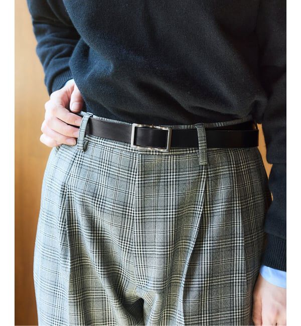 IENA「BLACK レザーベルト」|ベルト|ブラック