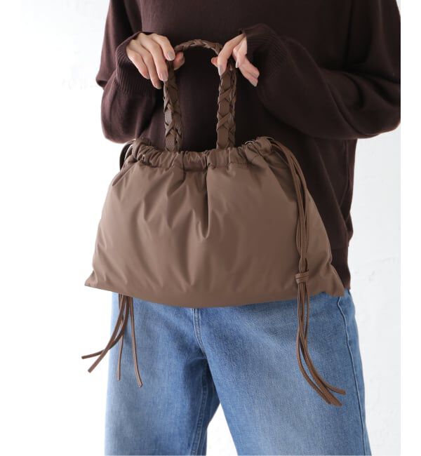 SLOBE IENA「LENK スクエアナイロンバッグ」|トートバッグ|