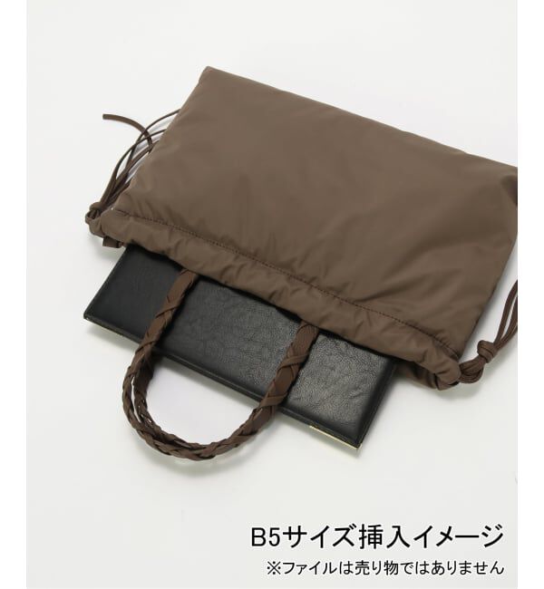 SLOBE IENA「LENK スクエアナイロンバッグ」|トートバッグ|