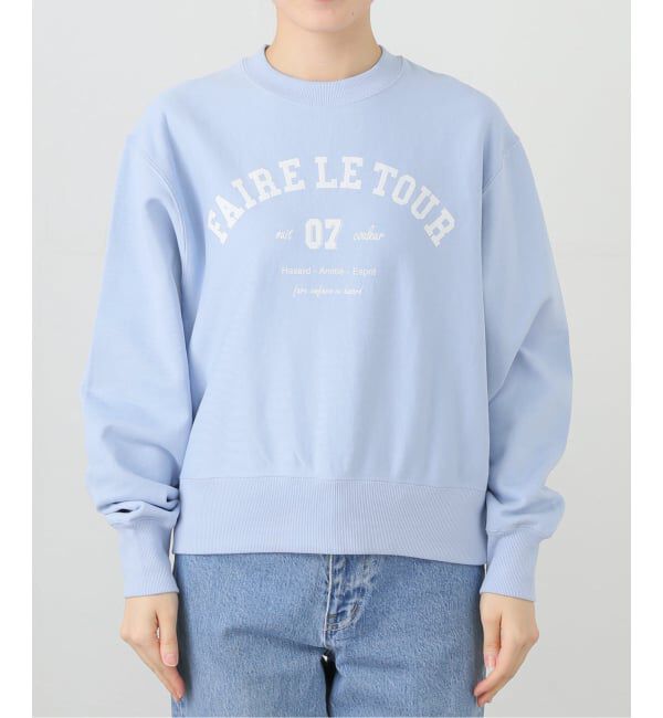 SLOBE IENA「ロゴスウェット」|スウェット・ジャージ|サックスブルー B