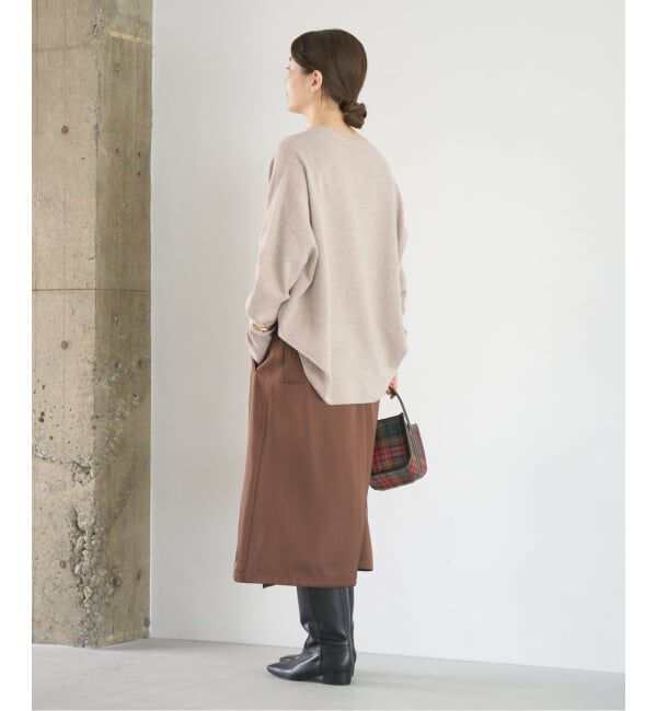 IENA「《追加3》Fineニュージーウール ニュアンス Vプルオーバー」|ニット・セーター|