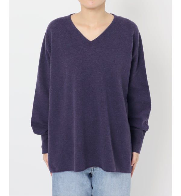 IENA「《追加3》Fineニュージーウール ニュアンス Vプルオーバー」|ニット・セーター|