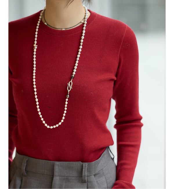 IENA LA BOUCLE「IENA LA BOUCLE ウールテレコクルーネックプルオーバー」|Tシャツ・カットソー|