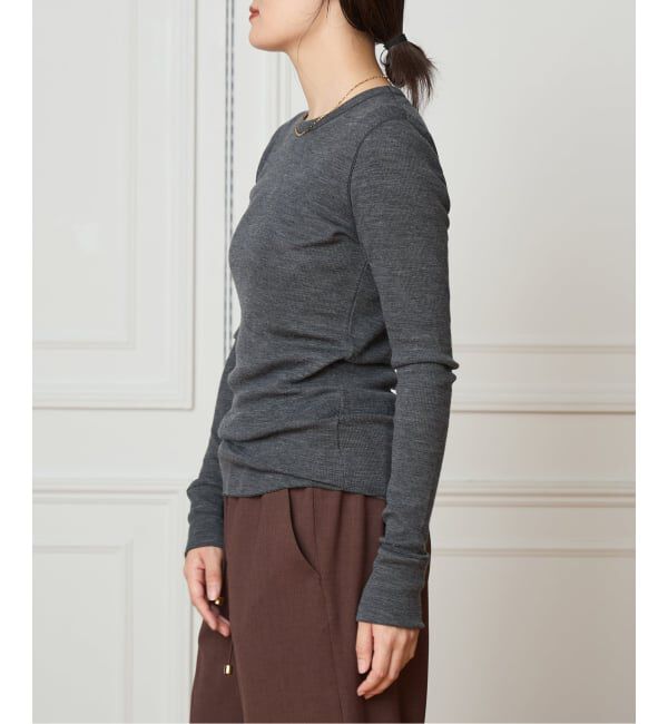 IENA LA BOUCLE「IENA LA BOUCLE ウールテレコクルーネックプルオーバー」|Tシャツ・カットソー|