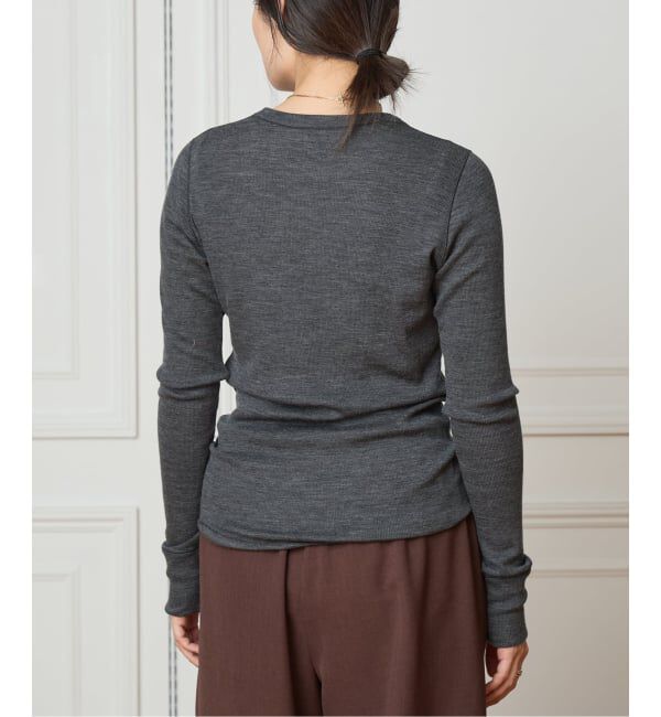 IENA LA BOUCLE「IENA LA BOUCLE ウールテレコクルーネックプルオーバー」|Tシャツ・カットソー|