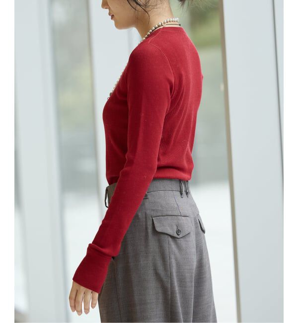 IENA LA BOUCLE「IENA LA BOUCLE ウールテレコクルーネックプルオーバー」|Tシャツ・カットソー|