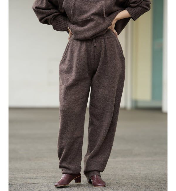 IENA LA BOUCLE「IENA LA BOUCLE アルパカラメMIXニットパンツ」|その他|