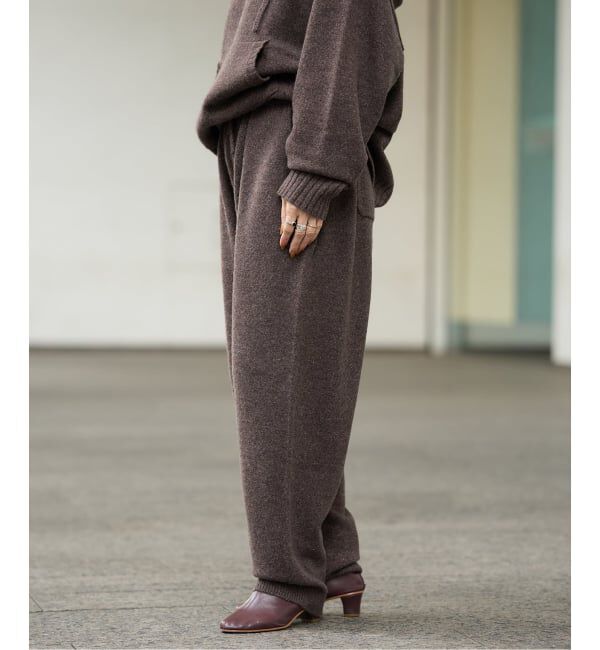 IENA LA BOUCLE「IENA LA BOUCLE アルパカラメMIXニットパンツ」|その他|