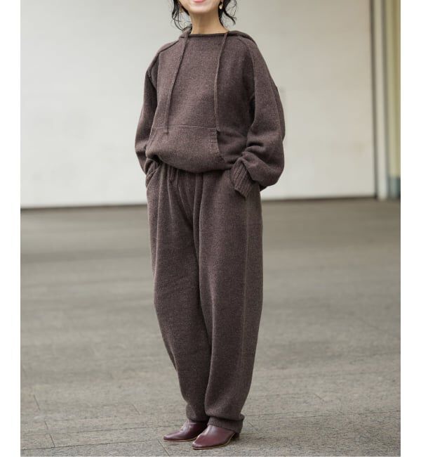 IENA LA BOUCLE「IENA LA BOUCLE アルパカラメMIXニットパンツ」|その他|