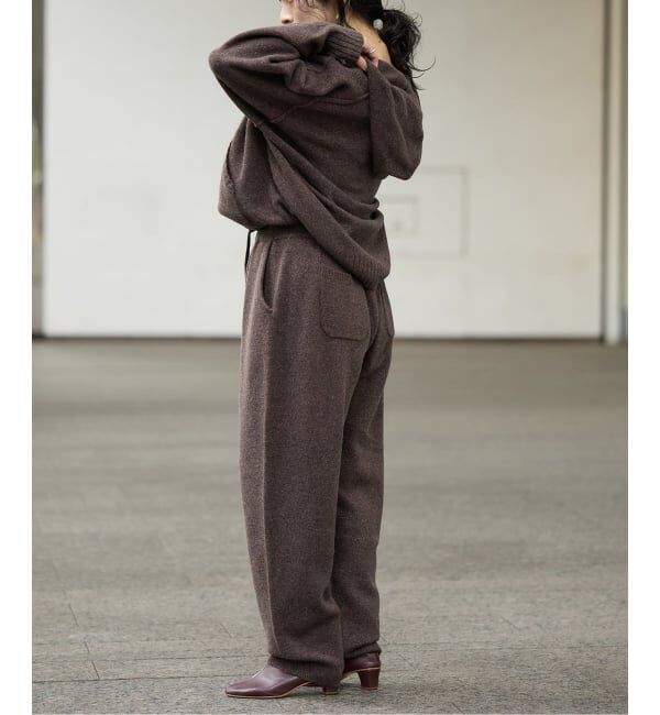 IENA LA BOUCLE「IENA LA BOUCLE アルパカラメMIXニットパンツ」|その他|