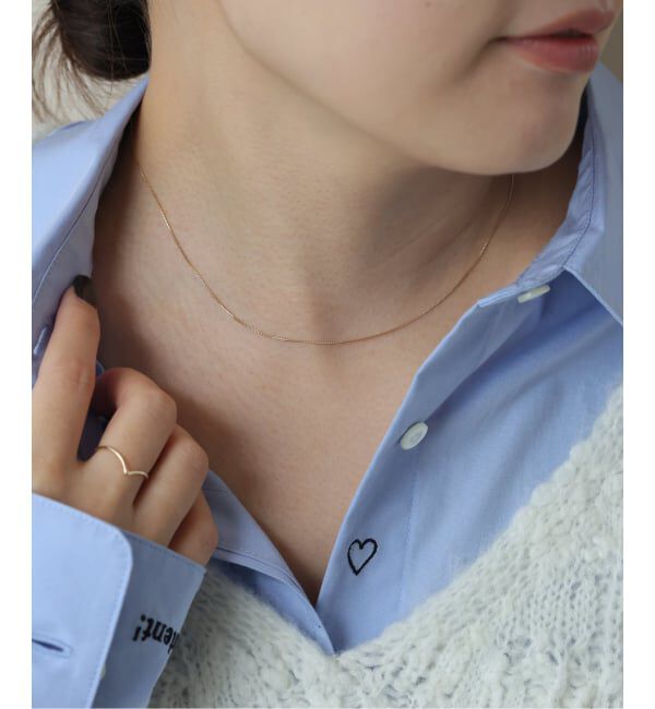 SLOBE IENA「SLOBE ベネチアンチェーンネックレス K10」|ネックレス|