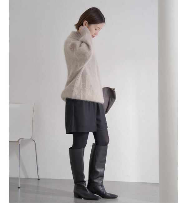 IENA「キッドモヘヤミックス 片畦プルオーバー」|ニット・セーター|