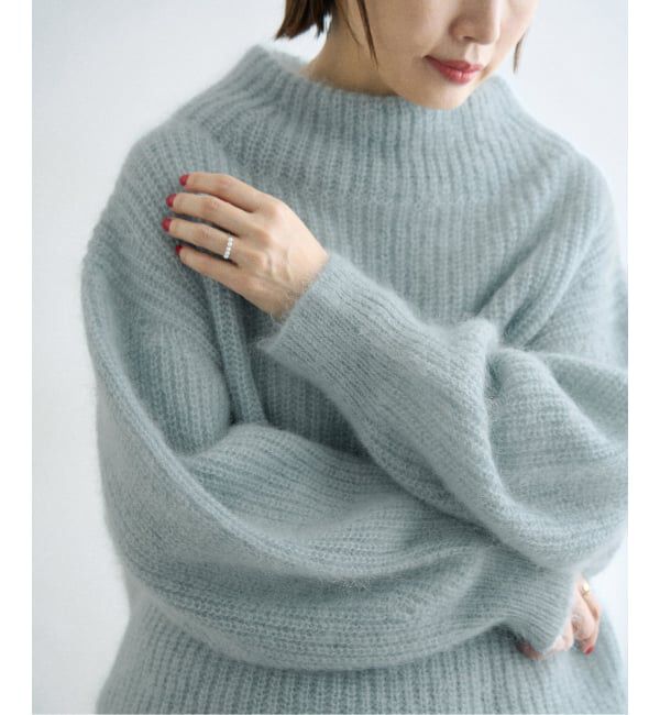 IENA「キッドモヘヤミックス 片畦プルオーバー」|ニット・セーター|