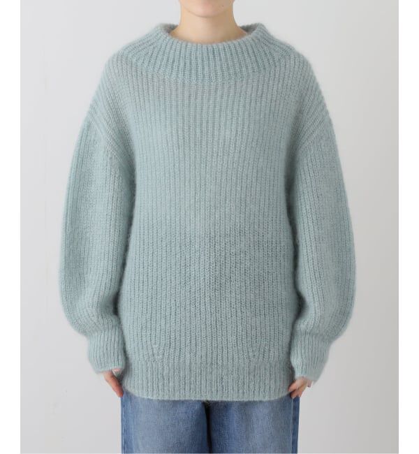 IENA「キッドモヘヤミックス 片畦プルオーバー」|ニット・セーター|