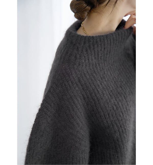 IENA「キッドモヘヤミックス 片畦プルオーバー」|ニット・セーター|
