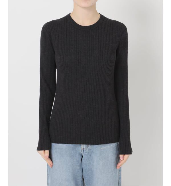 IENA「EXメリノリブ クルーネックプルオーバー」|ニット・セーター|