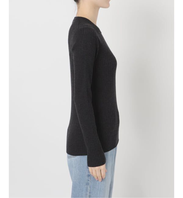 IENA「EXメリノリブ クルーネックプルオーバー」|ニット・セーター|