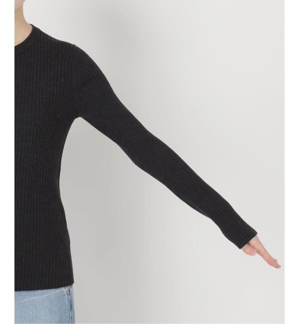 IENA「EXメリノリブ クルーネックプルオーバー」|ニット・セーター|