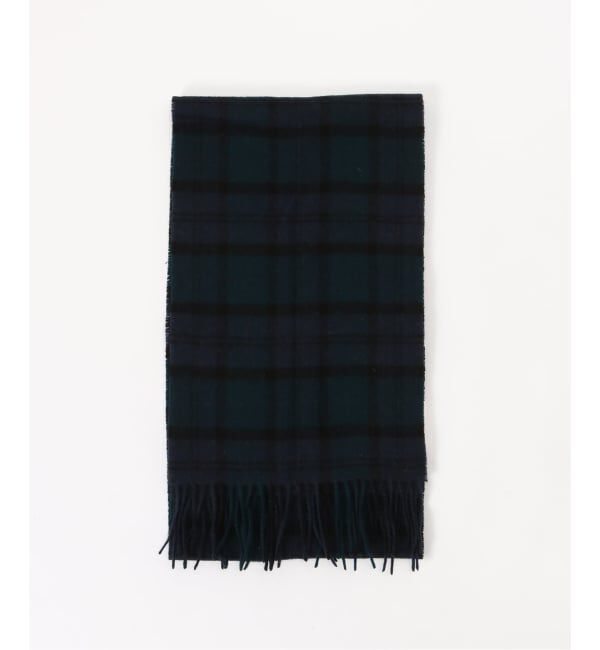SLOBE IENA「Barbour/バブアー tartan lambswool scarf USC0001NY91」|マフラー|ブラック A