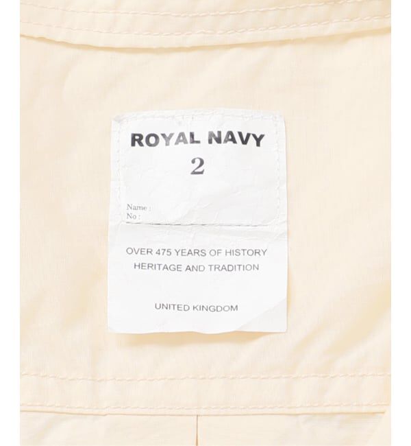 SLOBE IENA「《追加2予約》ROYAL NAVY/ロイヤルネイビー SLOBE別注 バンドカラーシャツ」|シャツ・ブラウス|