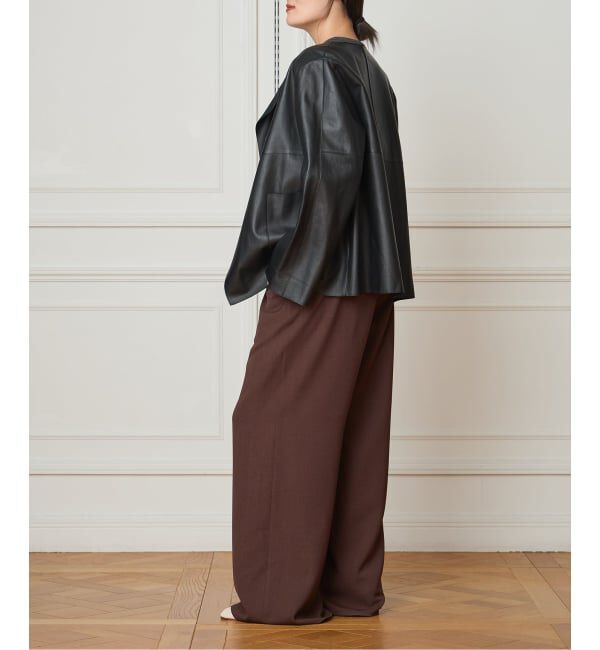 IENA LA BOUCLE「《追加予約》IENA LA BOUCLE ポリエステルトロイージーパンツ」|その他|