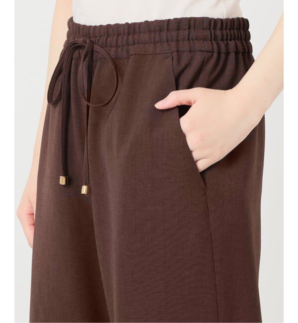 IENA LA BOUCLE「《追加予約》IENA LA BOUCLE ポリエステルトロイージーパンツ」|その他|