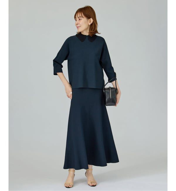 VERMEIL par iena「《予約》Room no.8 BLACK ルームエイト ブラック Needleマーメイドスカート BR8KN-288」|スカート|