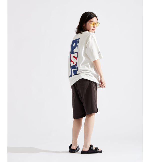 Paris Saint-Germain「【Paris Saint-Germain】バーティカル ロゴプリント Tシャツ」|Tシャツ・カットソー|