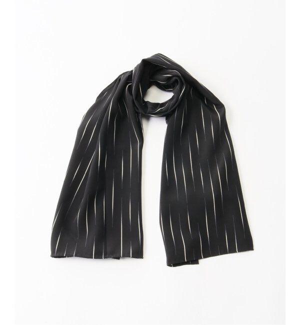EDIFICE「EDIFICE オリジナル シルクカスリストール」|ストール|ブラック