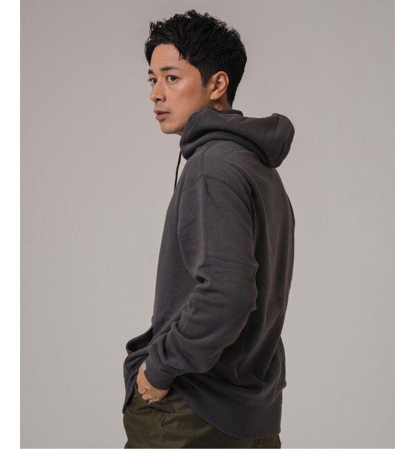 EDIFICE「WEB限定 LOOPWHEELER for LOWERCASE ライトツリウラケ ルーズフィット フーディー」|パーカー|