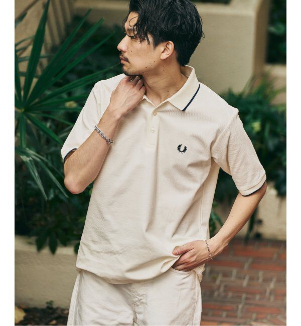 417 EDIFICE「FRED PERRY 417別注  Textured Single Tipped Sh」|ポロシャツ|