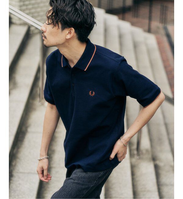 417 EDIFICE「FRED PERRY 417別注  Textured Single Tipped Sh」|ポロシャツ|