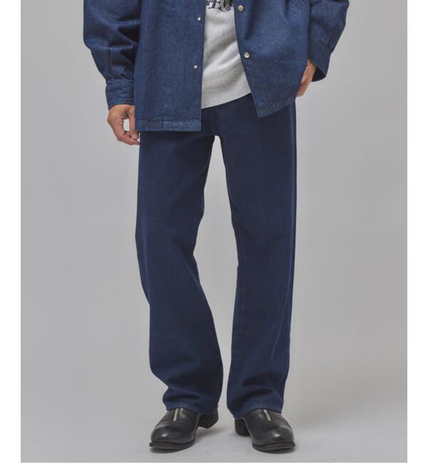EDIFICE「LE JEAN(ルジーン)12.5oz ユーロ ストレートデニム」|デニム|ネイビー