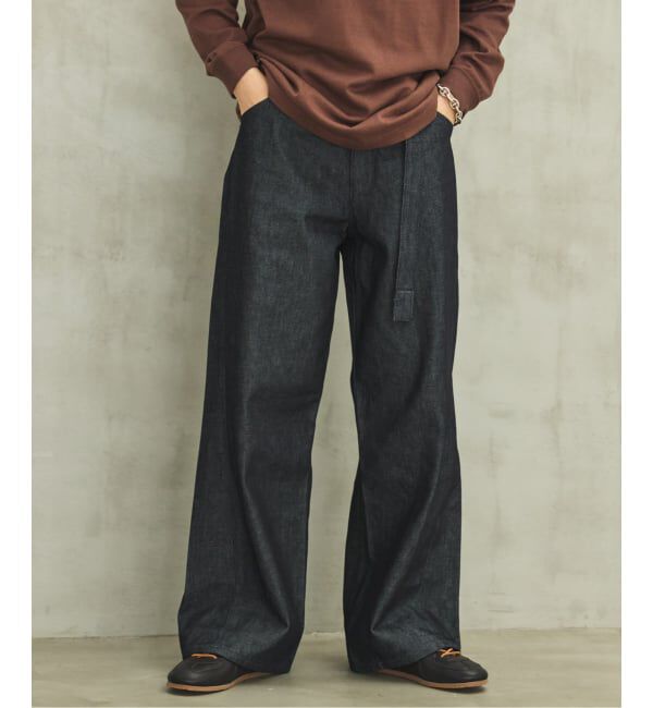 EDIFICE「LEVI&rsquo;S(R)/リーバイス(R) 別注 TWISTED BELTED デニムパンツ (L30)」|デニム|