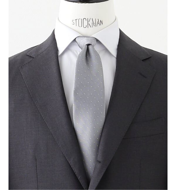 EDIFICE「AX スモールドットタイ」|ネクタイ・蝶ネクタイ|シルバー