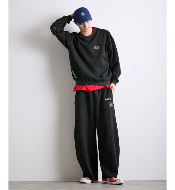 Paris Saint-Germain「【Paris Saint-Germain / パリ・サン＝ジェルマン】 JP Knit-Like Script Sweat」|スウェット・ジャージ|