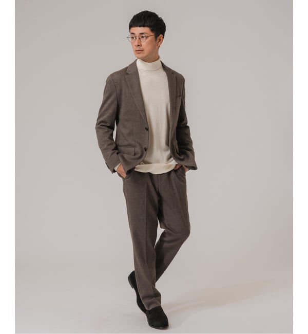 EDIFICE「コットン/ウール ジャージー イージースラックス【セットアップ着用可】」|スラックス|