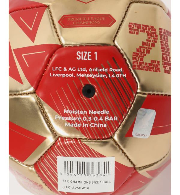 Liverpool FC「【Liverpool FC / リバプール FC】CHAMPIONS SIZE 1 BALL」|その他|