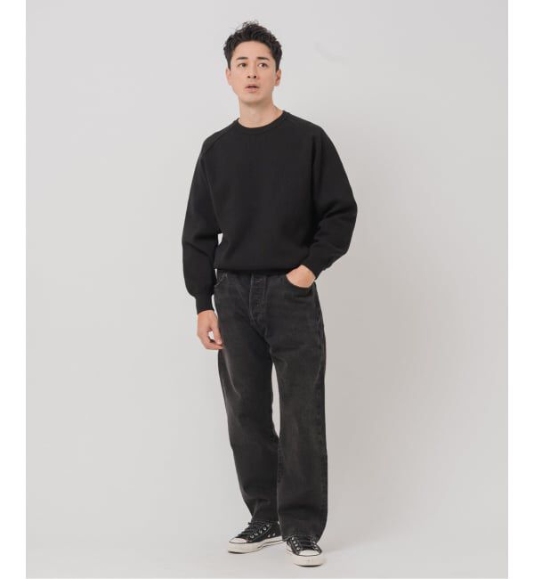 EDIFICE「《予約》PLATING ワッフル クルーネックニット」|ニット・セーター|