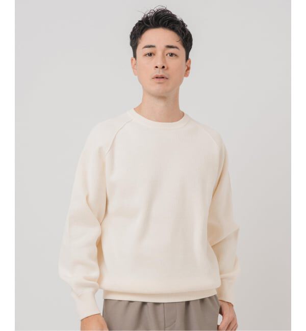 EDIFICE「《予約》PLATING ワッフル クルーネックニット」|ニット・セーター|