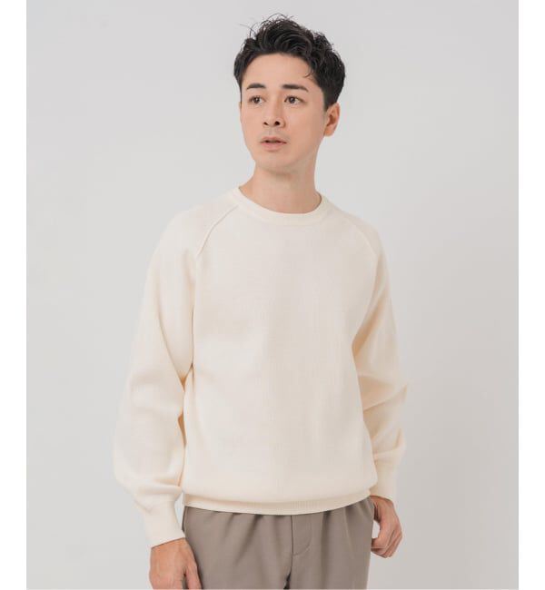 EDIFICE「《予約》PLATING ワッフル クルーネックニット」|ニット・セーター|