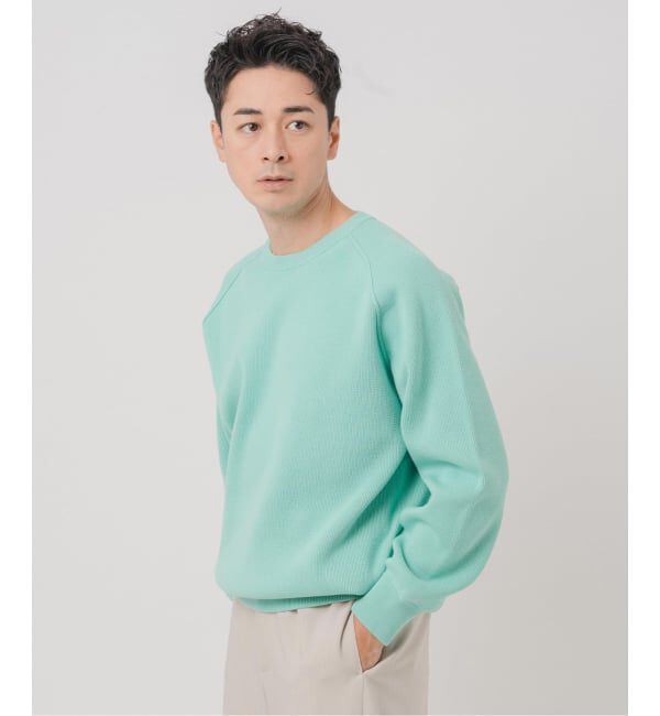 EDIFICE「《予約》PLATING ワッフル クルーネックニット」|ニット・セーター|