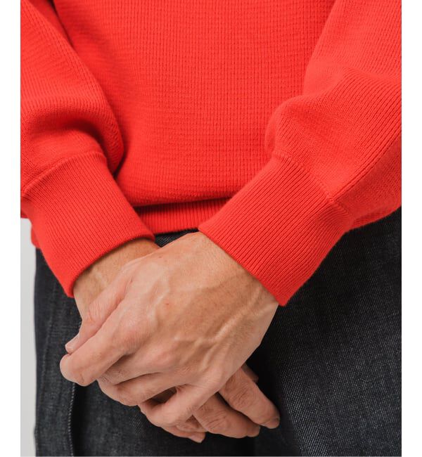 EDIFICE「《予約》PLATING ワッフル クルーネックニット」|ニット・セーター|