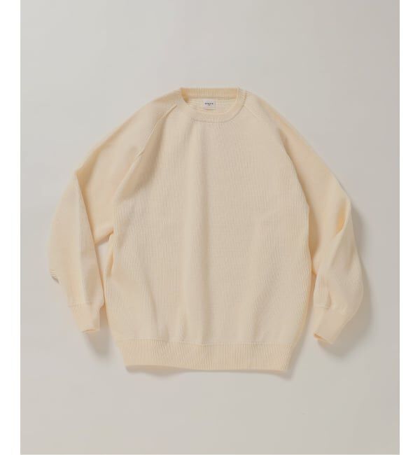 EDIFICE「《予約》PLATING ワッフル クルーネックニット」|ニット・セーター|