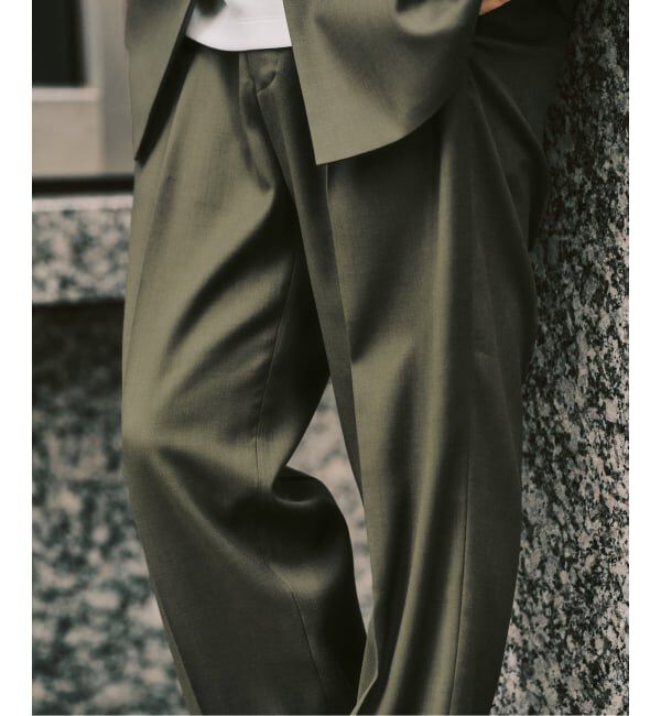 417 EDIFICE「TWツイル 2タックパンツ "セットアップ着用可能"」|スラックス|