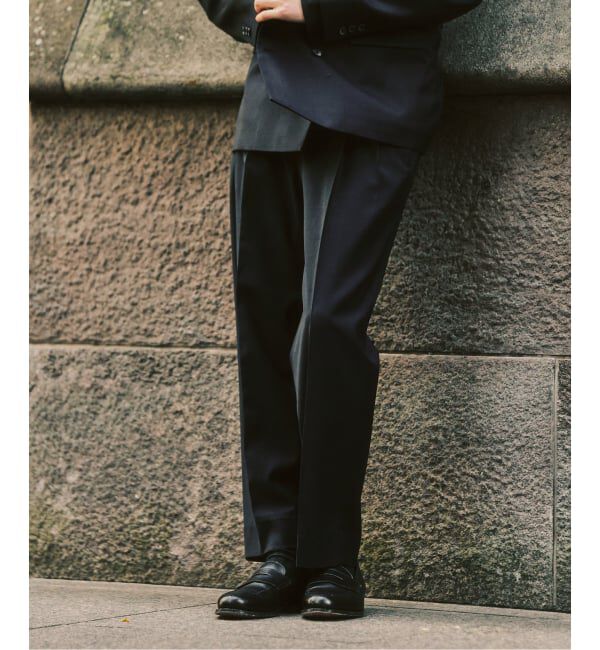 417 EDIFICE「TWツイル 2タックパンツ "セットアップ着用可能"」|スラックス|