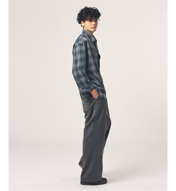 417 EDIFICE「TRツイル ワイドイージーパンツ」|スラックス|